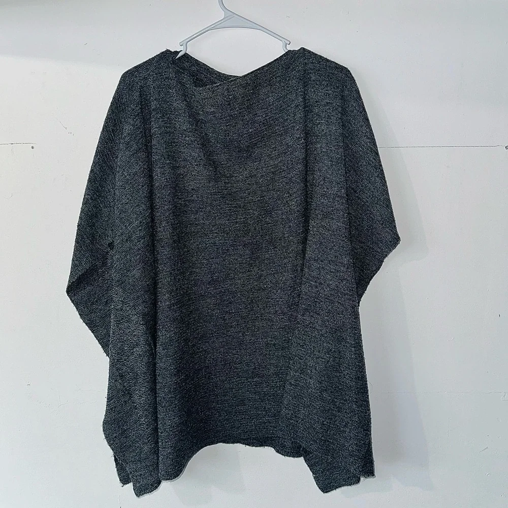Pullover Sweater Poncho - Picture 2 of 2